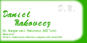 daniel makovecz business card